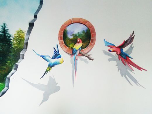 太原墙绘 欣艺墙绘工作室 太原彩绘 太原壁画 太原涂鸦