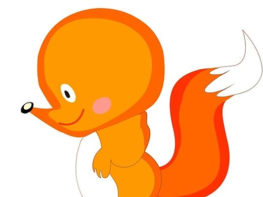 卡通狐狸psd文件