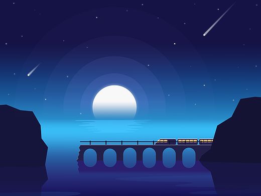 幽灵列车（个人主页-ZMTQ2NTI3MzY=） - 艺术插画 - 站酷设计师donaldhu原创素材 - 站酷ZCOOL