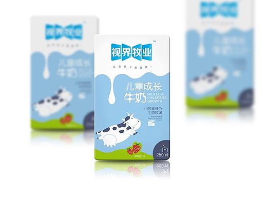 东君乳业—儿童奶包装盒设计