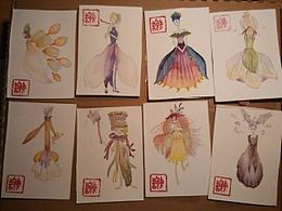 植物標本書簽水彩畫