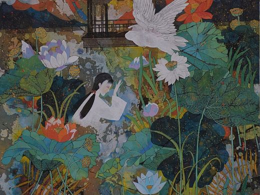 满目山河空念远（个人主页-ZMzQwNjMzMTY=） - 概念设定 - 站酷设计师浣花楼原创素材 - 站酷ZCOOL