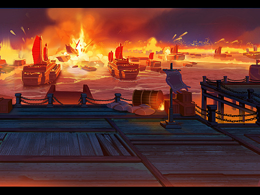 横板 古代 场景