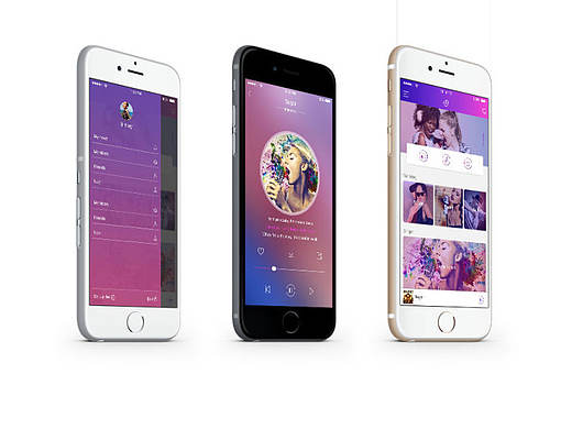 音乐app界面 UI界面 配色练习 UI