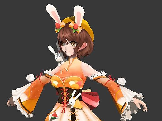 手绘风格游戏模型