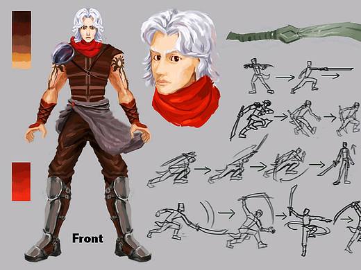 青铜刀客角色原画