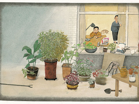 绘本《黎明的小街》