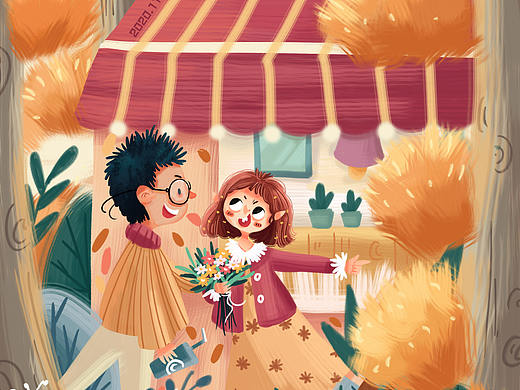 儿童插画|想让你带我看遍全世界