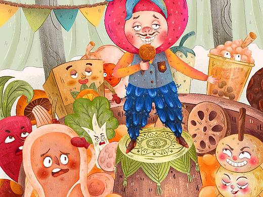 插画：“最受欢迎的火锅食材”