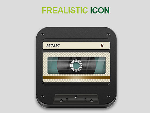 临摹磁带卡带写实图标