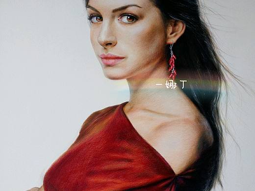 彩铅 安妮.海瑟薇（个人主页-ZMTkyMzg5NzI=） - 绘画 - 站酷设计师一娜丁原创素材 - 站酷ZCOOL