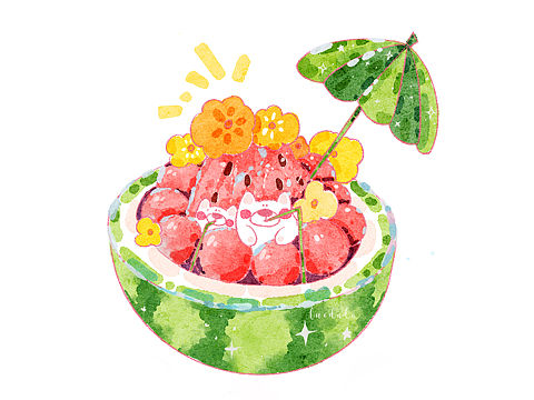 Ipad画画 西瓜熊