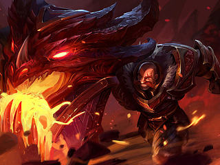 英雄联盟屠龙勇士临摹