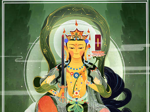 东绘漫演，宣解百尊—文殊菩萨