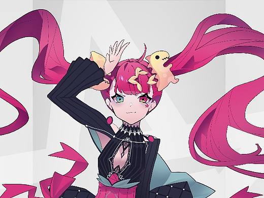 Black&Pink•Star☆000,001♡哥特•萝莉•黑暗少女•黑粉（个人主页-ZMzkyOTMwODA=） - 游戏原画 - 站酷设计师Z61004095原创素材 - 站酷ZCOOL