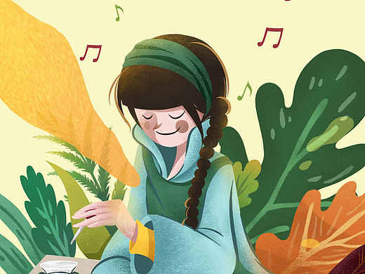 制香的小女孩儿