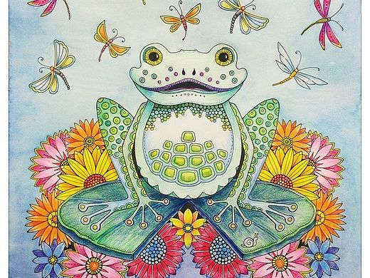 涂色、手绘、秘密花园、魔法森林