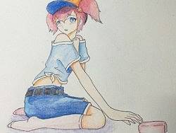 捡肥皂的小女孩