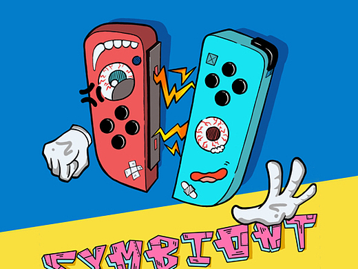 nintendo switch改编插画