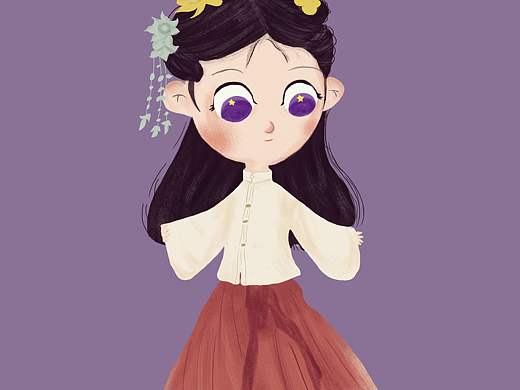 古风小女孩（个人主页-ZMzgwOTczNDg=） - 创作习作 - 站酷设计师几行原创素材 - 站酷ZCOOL