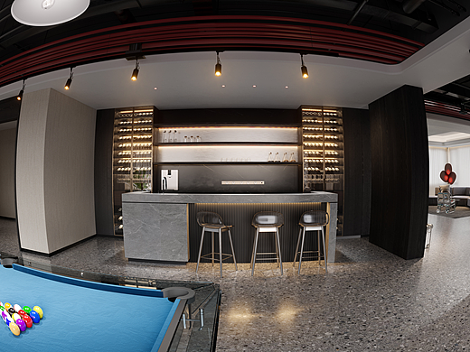 娱乐区 台球室