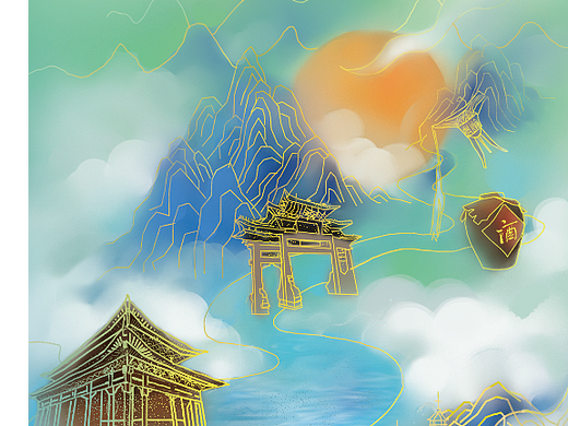 宿迁文化插画（个人主页-ZNjQwNDMyMTY=） - 商业插画 - 站酷设计师自由的小高原创素材 - 站酷ZCOOL