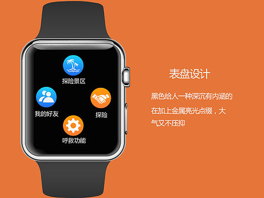 探险伙伴watch端可穿戴APP  gui展示