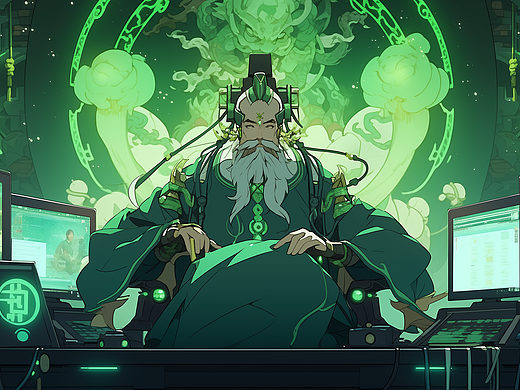 赛博神仙你Ai了嘛？（个人主页-ZNjcxMzMyMjA=） - AI作品 - 站酷设计师推背感极强原创素材 - 站酷ZCOOL