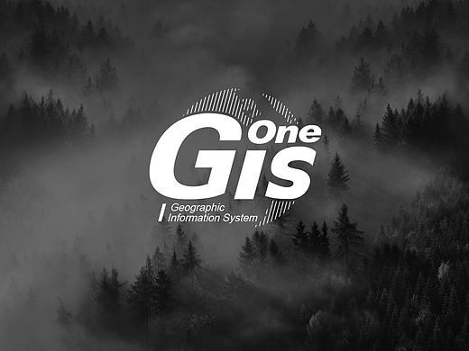 地理信息技术服务GIS-one系统LOGO设计