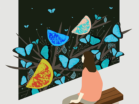 《女孩与蝴蝶》