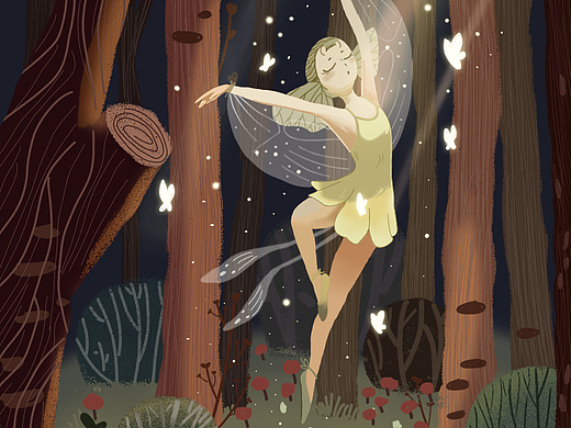 森系插画（个人主页-ZNTE5Mzk1NjQ=） - 创作习作 - 站酷设计师倩与千寻_Q原创素材 - 站酷ZCOOL