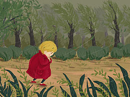 原创插画—不服输的小人儿