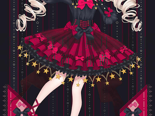 Lolita裙子——飞星绛夜