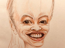 魏君丽肖像漫画艺术！