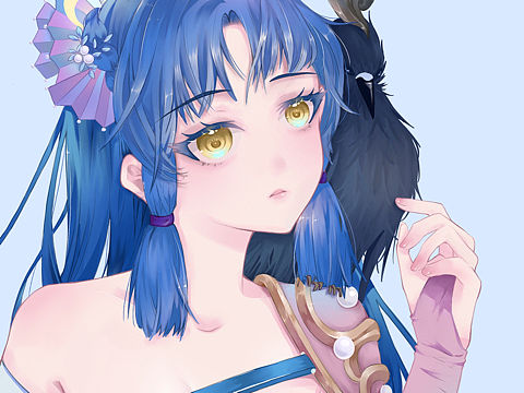 少女头像—【紫鸢】