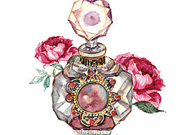 [原创手绘]香水&花花