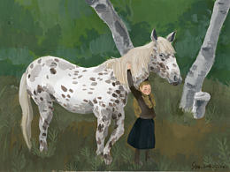 Girl in the wilderness