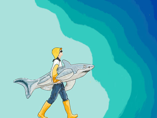 鯊魚女孩（個人主頁-ZNTMyNTQ3NjQ=） - 創(chuàng)作習作 - 站酷設(shè)計師Z66567294原創(chuàng)素材 - 站酷ZCOOL