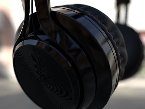 C4D耳机redshift简单渲染