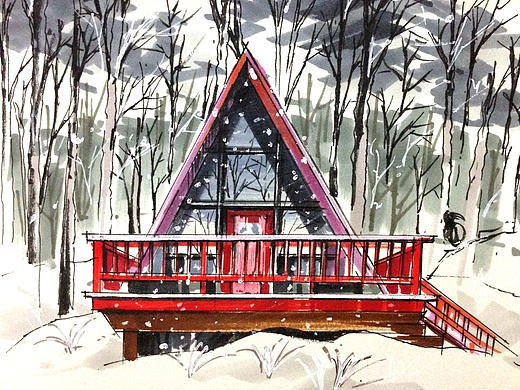 建筑上色練習(xí)（個人主頁-ZMjA5NzQ4MjA=） - 建筑設(shè)計 - 站酷設(shè)計師周喜喜的畫原創(chuàng)素材 - 站酷ZCOOL