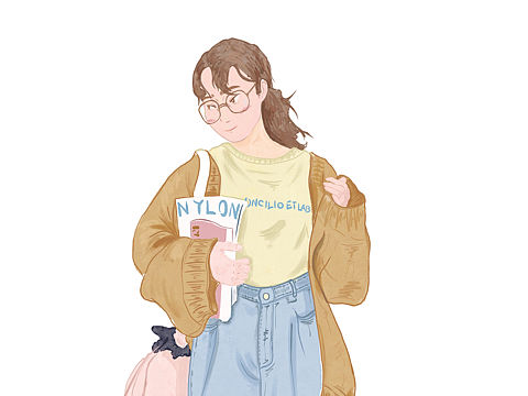 扁平风人物插画