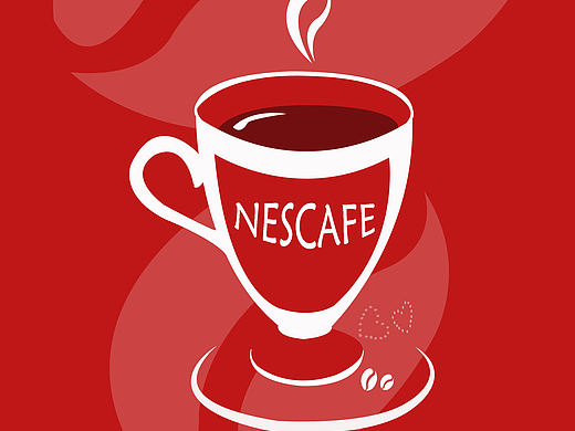 雀巢咖啡张贴海报