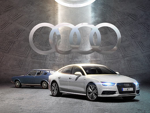 绘最美A7-奥迪A7创意海报设计