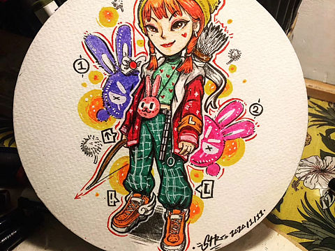 手绘两张插画