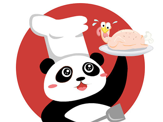 辣子鸡外卖卡通logo