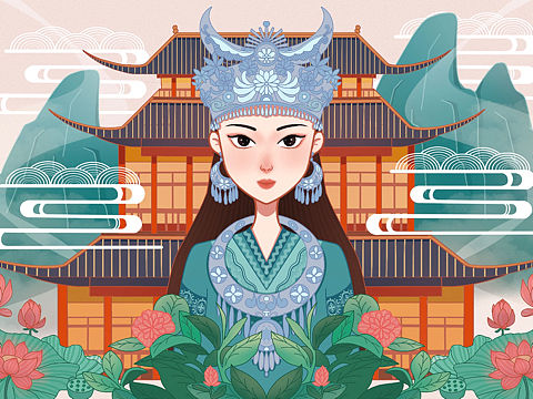 苗族姑娘