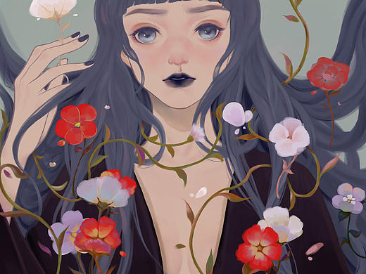 花（個人主頁-ZNDYwMDAwODQ=） - 創(chuàng)作習(xí)作 - 站酷設(shè)計師小魚魚765原創(chuàng)素材 - 站酷ZCOOL
