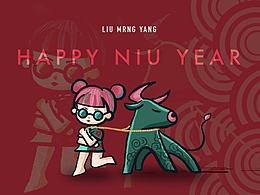 牛年快乐～happy  niu year