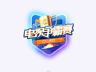 与QQ游戏合作的创意主kv《电视争霸赛》
