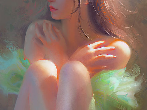 照片油画光影质感表达